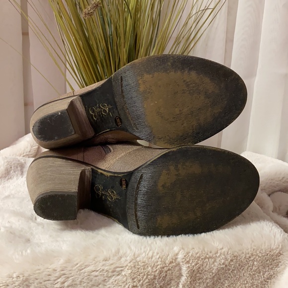 Jessica Simpson Maxi Waxy Split Suede Sz 8.5M - Picture 5 of 7